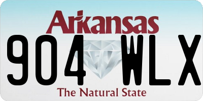 AR license plate 904WLX