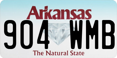 AR license plate 904WMB
