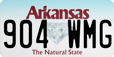 AR license plate 904WMG