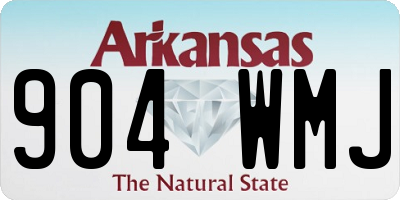 AR license plate 904WMJ