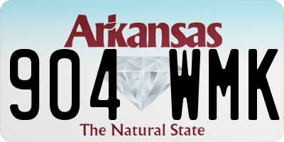 AR license plate 904WMK