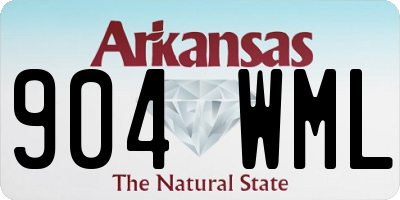 AR license plate 904WML