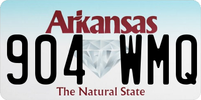 AR license plate 904WMQ