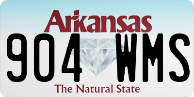 AR license plate 904WMS