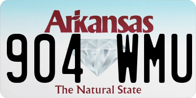 AR license plate 904WMU