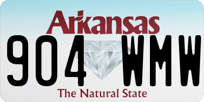 AR license plate 904WMW