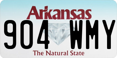 AR license plate 904WMY