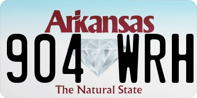 AR license plate 904WRH