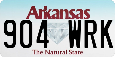 AR license plate 904WRK