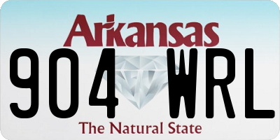 AR license plate 904WRL