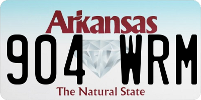 AR license plate 904WRM