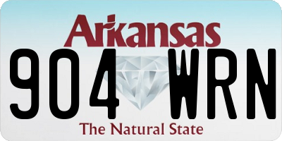 AR license plate 904WRN