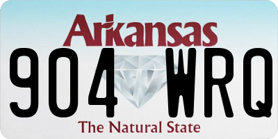 AR license plate 904WRQ