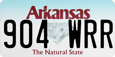 AR license plate 904WRR