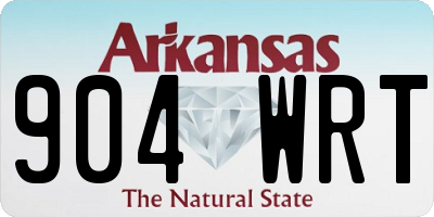 AR license plate 904WRT