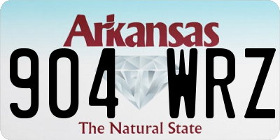 AR license plate 904WRZ