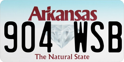 AR license plate 904WSB