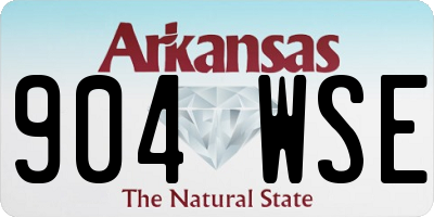 AR license plate 904WSE