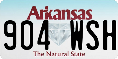 AR license plate 904WSH