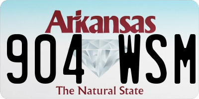 AR license plate 904WSM