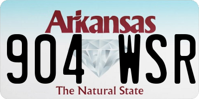 AR license plate 904WSR