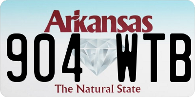 AR license plate 904WTB