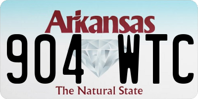 AR license plate 904WTC