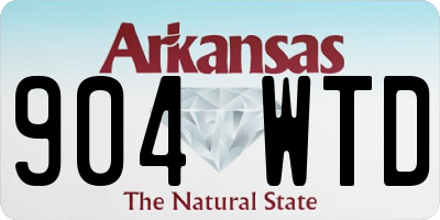 AR license plate 904WTD