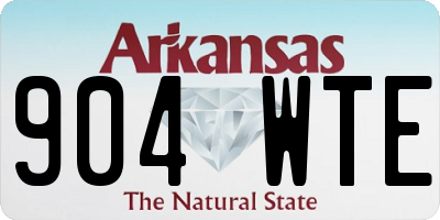 AR license plate 904WTE
