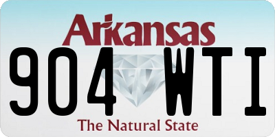 AR license plate 904WTI
