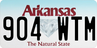 AR license plate 904WTM