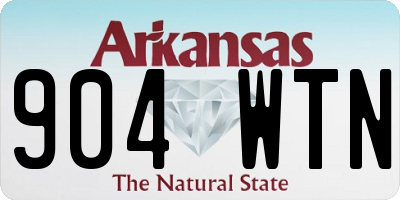 AR license plate 904WTN