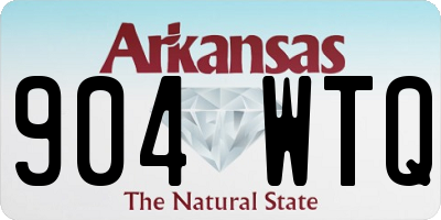 AR license plate 904WTQ