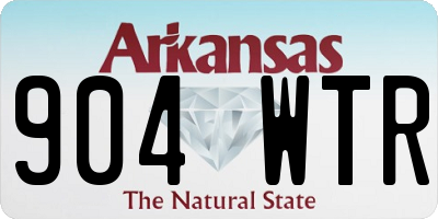 AR license plate 904WTR