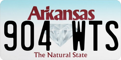 AR license plate 904WTS