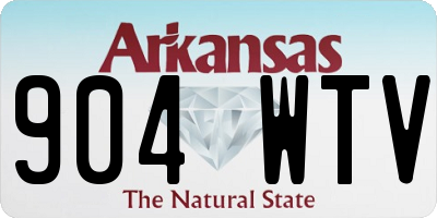 AR license plate 904WTV