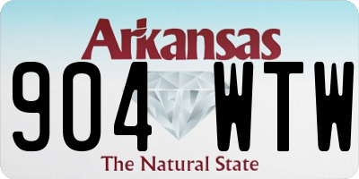 AR license plate 904WTW