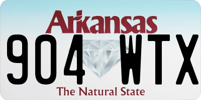 AR license plate 904WTX