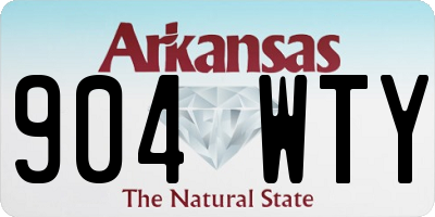 AR license plate 904WTY