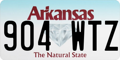 AR license plate 904WTZ