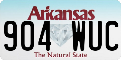 AR license plate 904WUC
