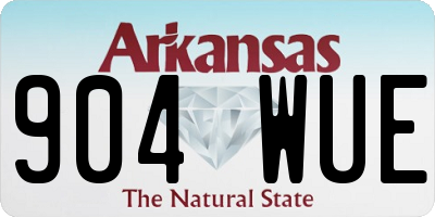 AR license plate 904WUE