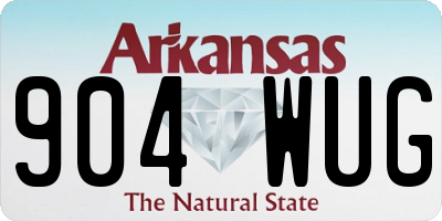 AR license plate 904WUG