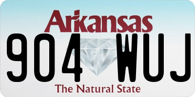 AR license plate 904WUJ