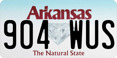 AR license plate 904WUS