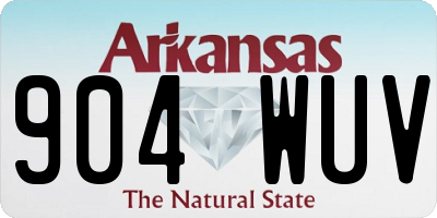 AR license plate 904WUV