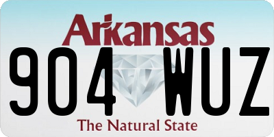 AR license plate 904WUZ