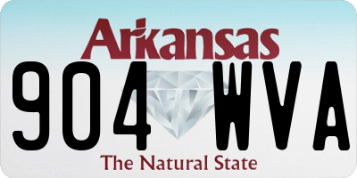 AR license plate 904WVA