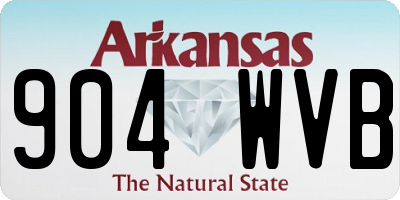 AR license plate 904WVB