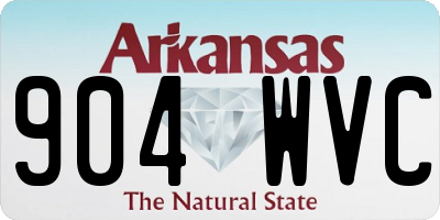 AR license plate 904WVC